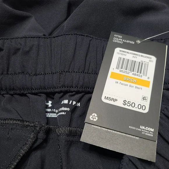 Under Armour Fusion 5" Shorts Black - Picture 4 of 4